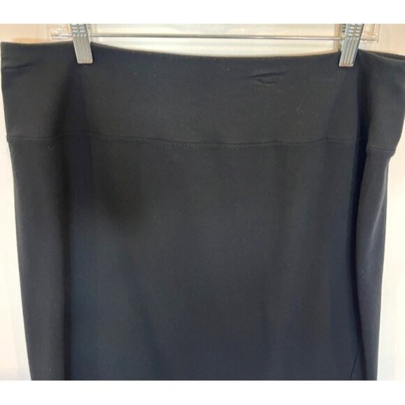 J.Jill Wearever Collection Smooth Fit Pencil Skirt Pull On Large Black Casual - Picture 2 of 6